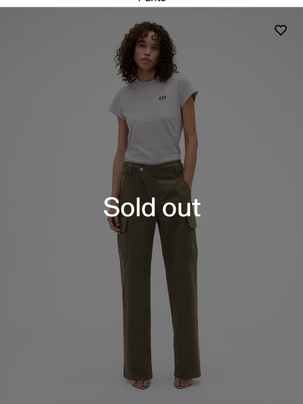 Gap x Victoria Beckham High-Rise Cargo Pants in Olive, size 4 - Picture 6 of 7
